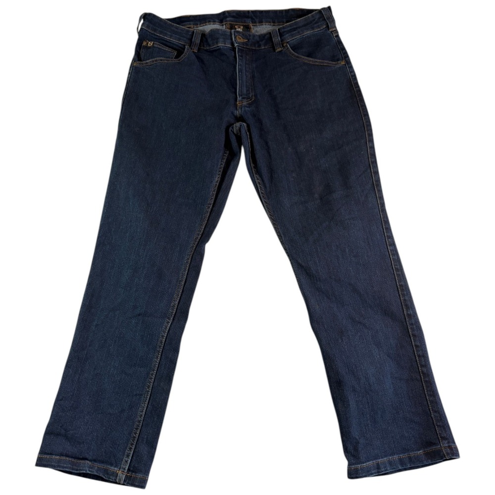 Noble Outfitters Straight‎ Leg Jeans Mens 36x30 (37) Blue Denim Dark Wash Casual